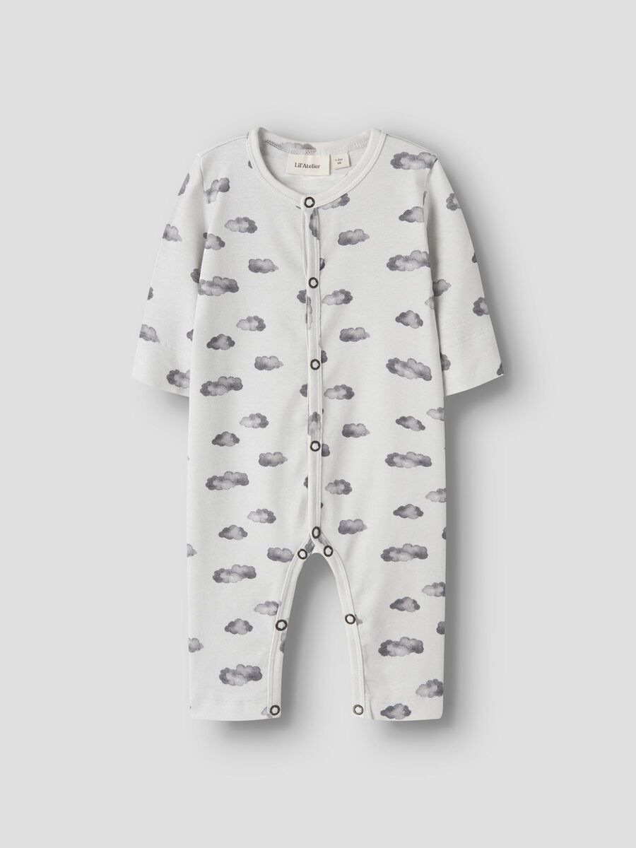 Product carousel image - PRINTED NIGHTSUIT, Glacier Gray | 1