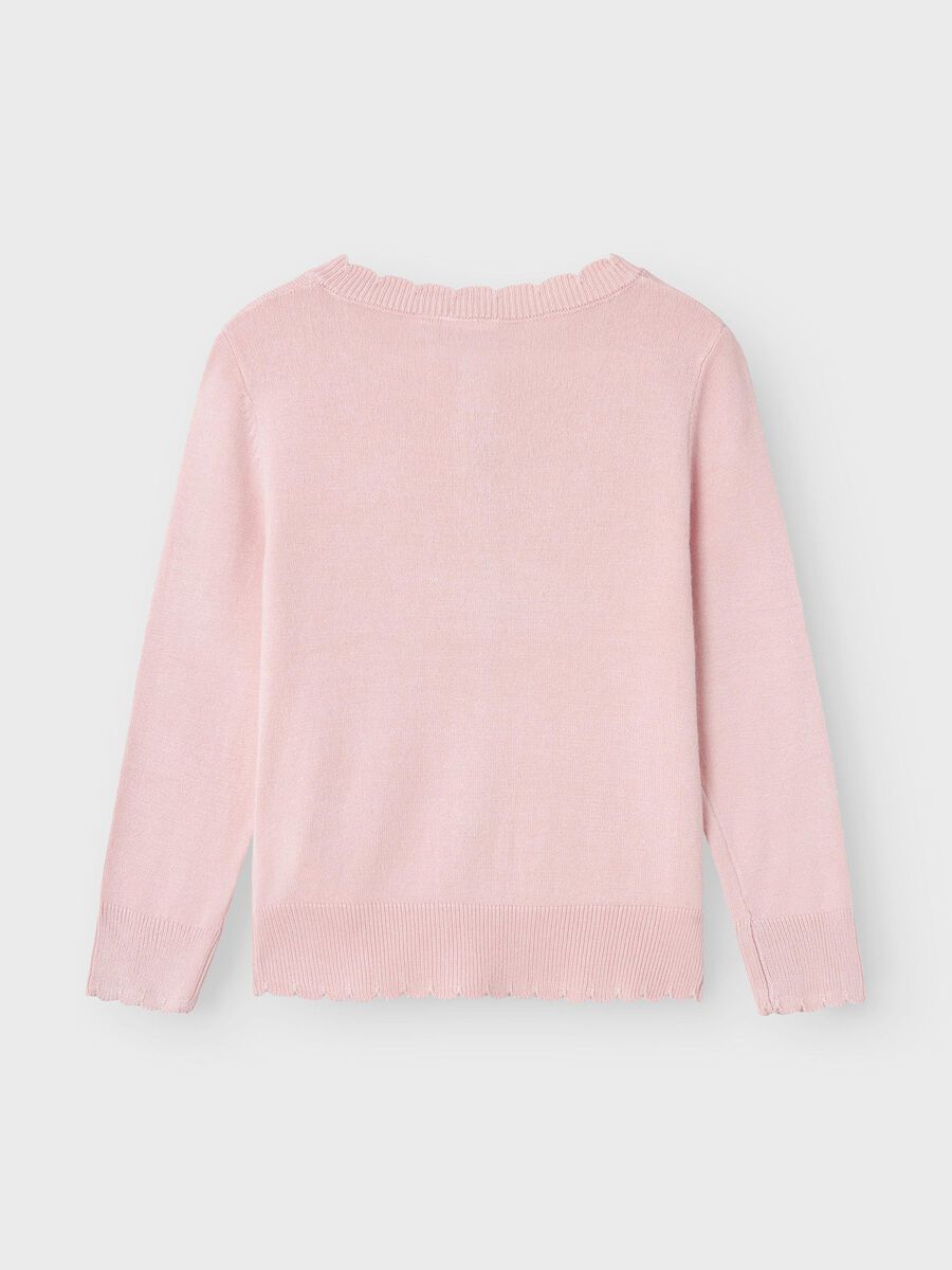 Name it LANGÆRMET STRIKKET CARDIGAN, Parfait Pink, highres - 13231233_ParfaitPink_002.jpg