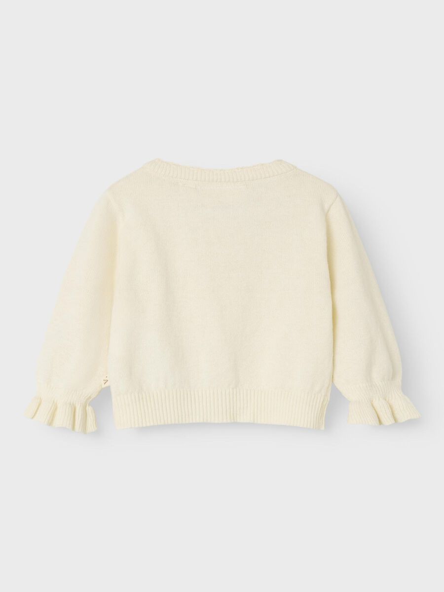 Name it SHORT KNITTED CARDIGAN, Coconut Milk, highres - 13243432_CoconutMilk_002.jpg