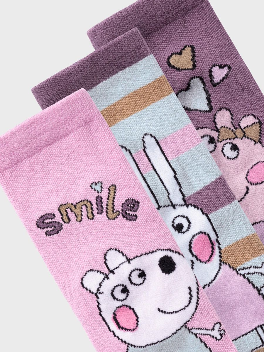 name it PEPPA PIG 3 PACK SOCKS, Pastel Lavender, highres - 13233903_PastelLavender_1131999_005.jpg