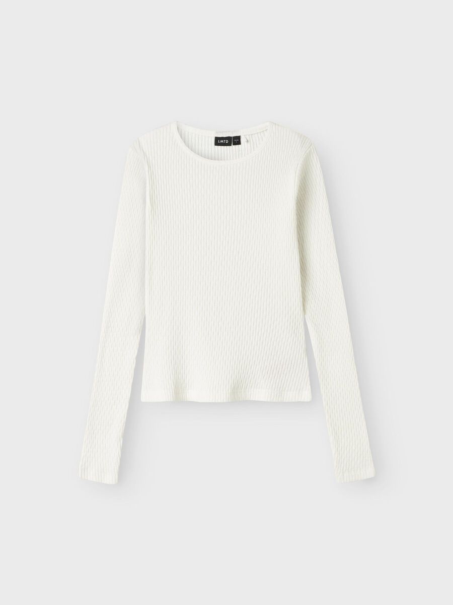 name it SLIM FIT LONG SLEEVED TOP, White Alyssum, highres - 13244757_WhiteAlyssum_003.jpg