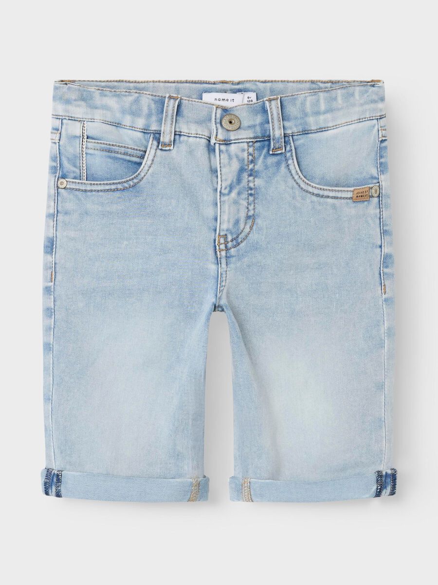 name it À COUPE SLIM SHORT, Light Blue Bleached Denim, highres - 13197327_LightBlueBleachedDenim_003.jpg