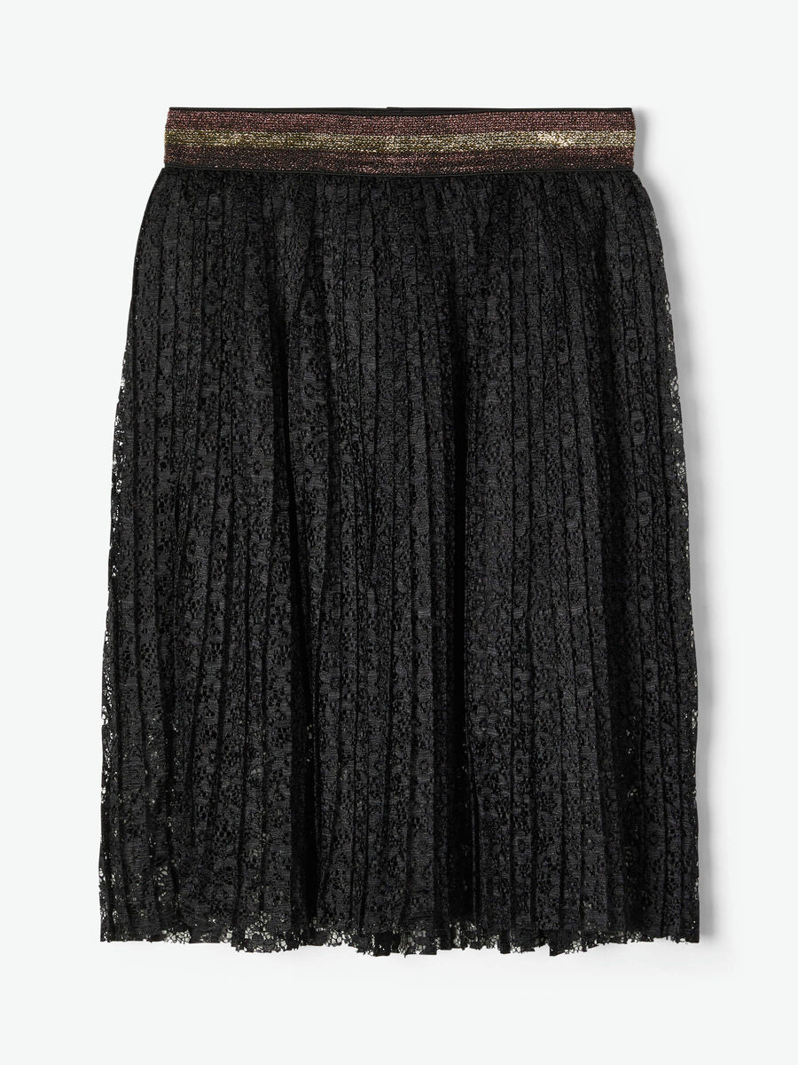 Name it LACE MIDI SKIRT, Black, highres - 13171750_Black_003.jpg