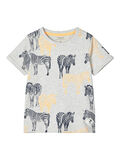 Name it ZEBRA PRINT T-SHIRT, Light Grey Melange, highres - 13178261_LightGreyMelange_001.jpg