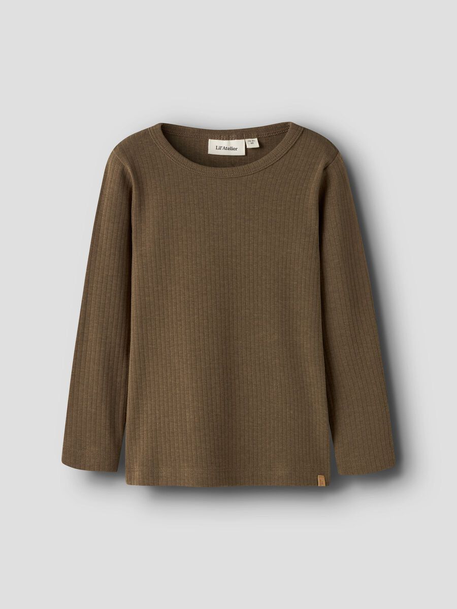 Product carousel image 1 SLIM FIT LONG SLEEVED TOP, Teak