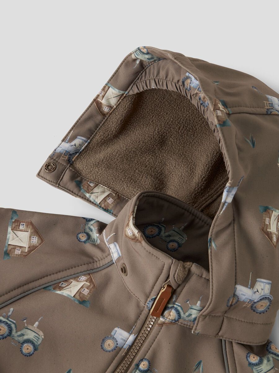 Carousel image 4 ALFA08 SOFTSHELL SUIT, Walnut