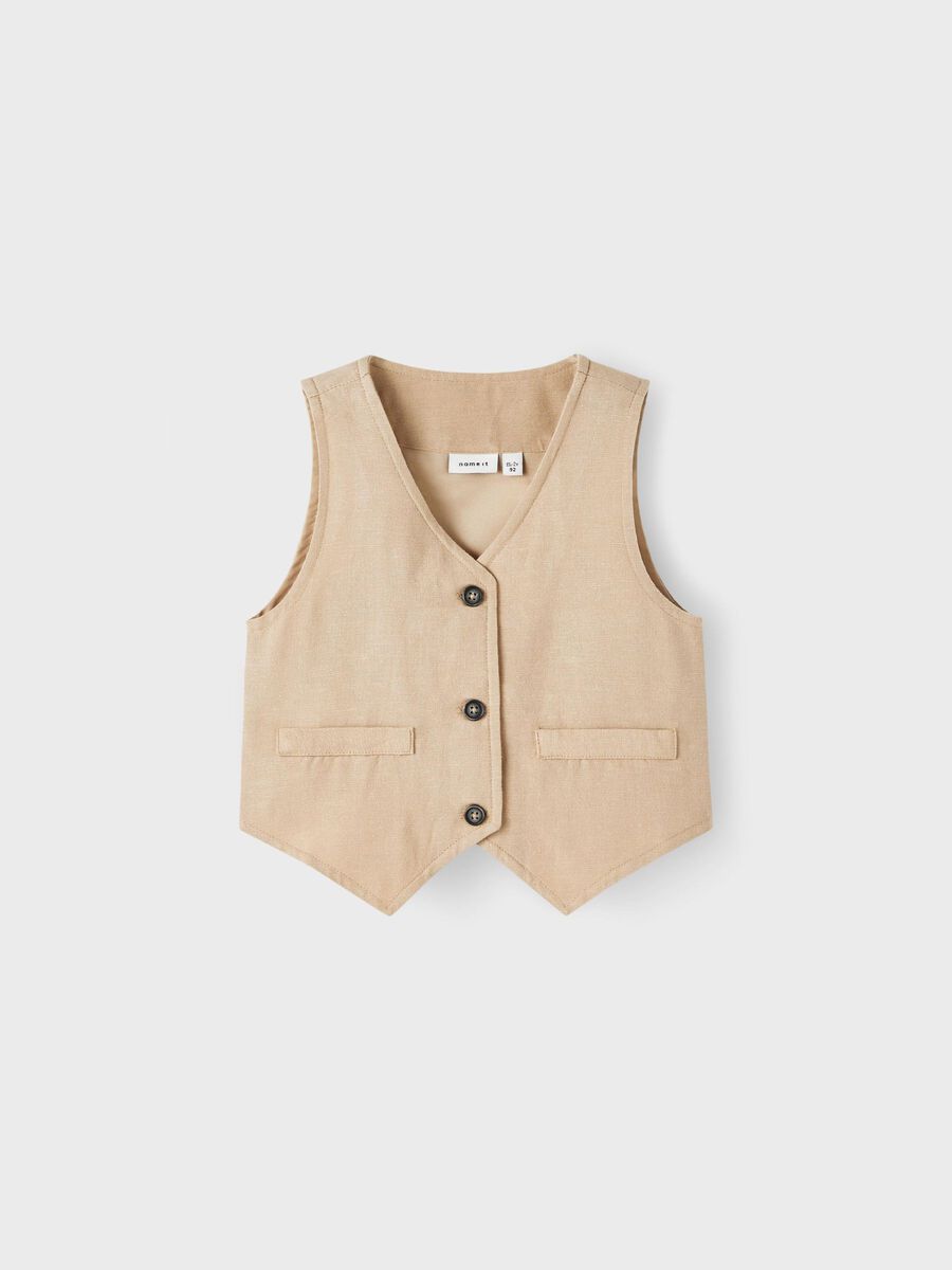 name it REGULAR FIT WAISTCOAT, Humus, highres - 13214175_Humus_003.jpg