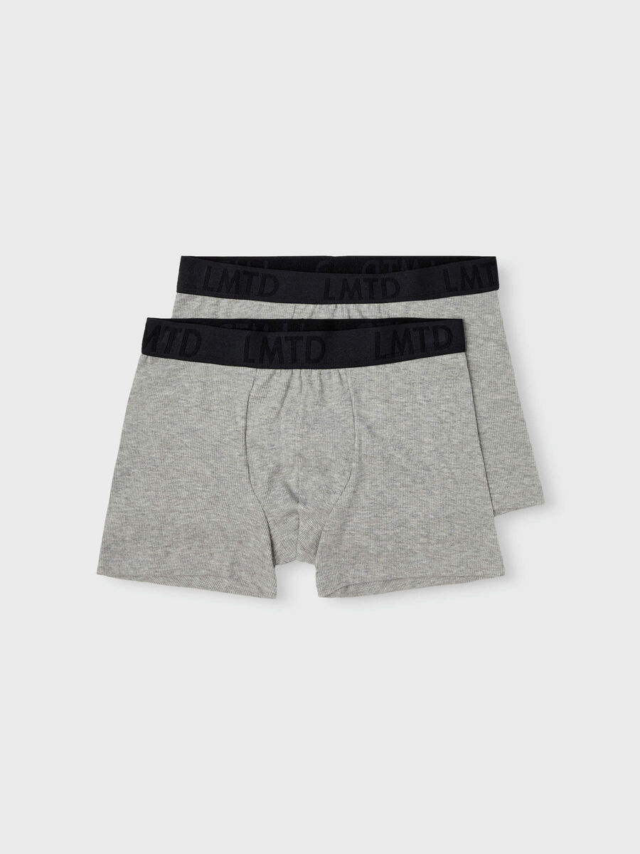 Name it 2-PACK BOXER SHORTS, Grey Melange, highres - 13198459_GreyMelange_003.jpg