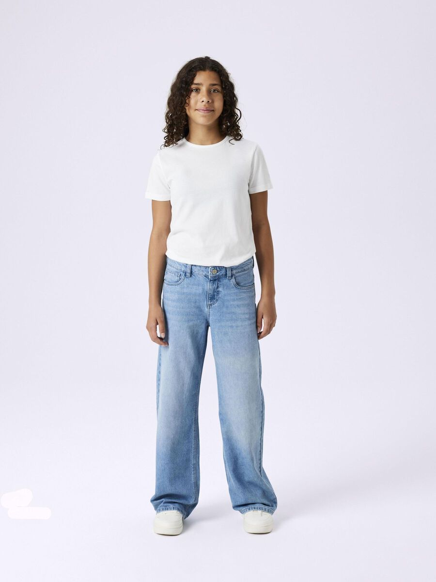 Carousel image 1 WIDE FIT JEANS, Light Blue Denim