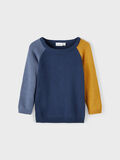 Name it COLOR BLOCK KNITTED PULLOVER, Sargasso Sea, highres - 13204371_SargassoSea_003.jpg