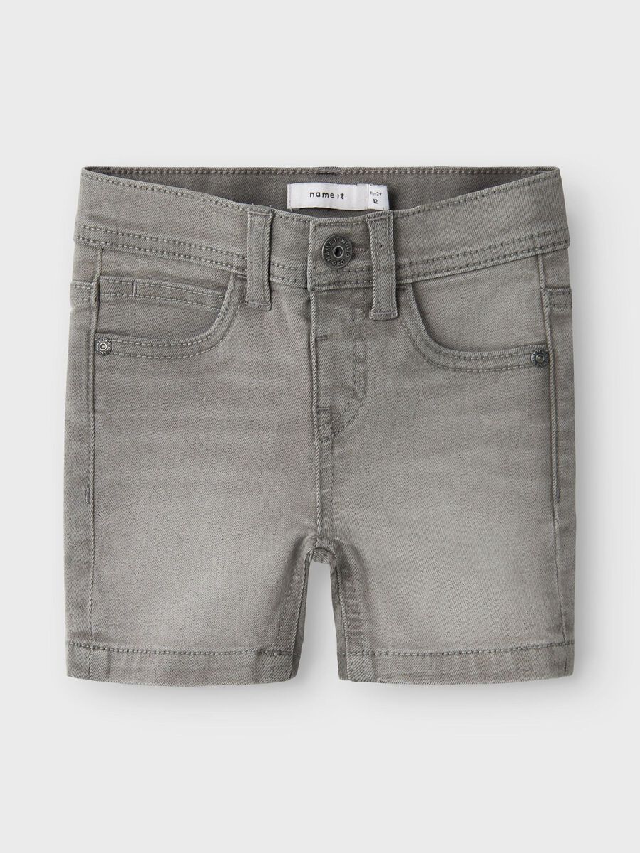 name it SLIM FIT DENIM SHORTS, Light Grey Denim, highres - 13238088_LightGreyDenim_003.jpg