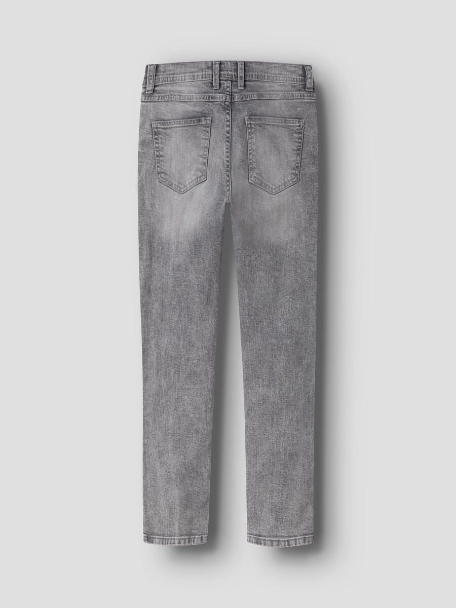 Carousel image 2 SLIM FIT JEANS, Medium Grey Denim