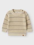 name it STRIPED KNITTED PULLOVER, Turtledove, highres - 13245627_Turtledove_003.jpg