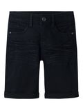 name it SLIM FIT LANG SHORTS, Black Denim, highres - 13150022_BlackDenim_001.jpg