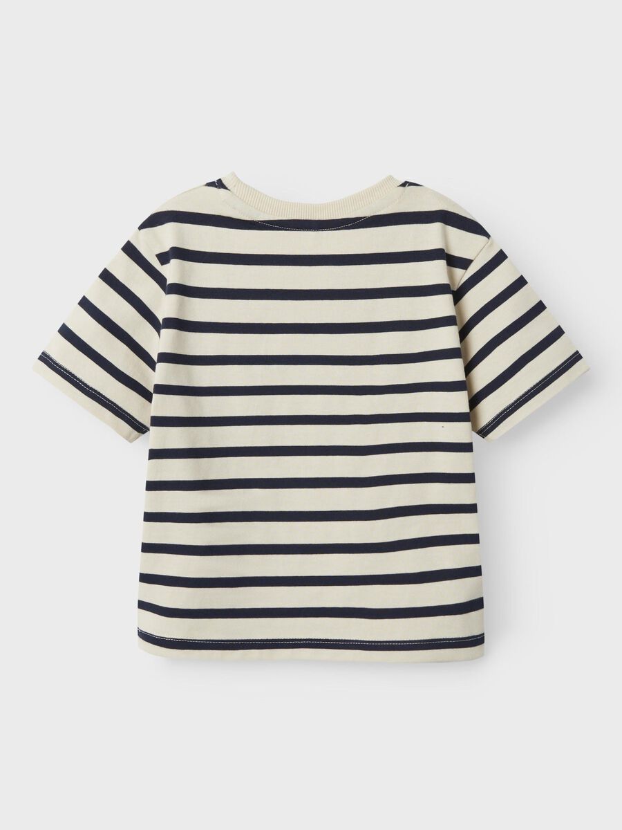 Carousel image - STRIPED T-SHIRT, White Swan | 2