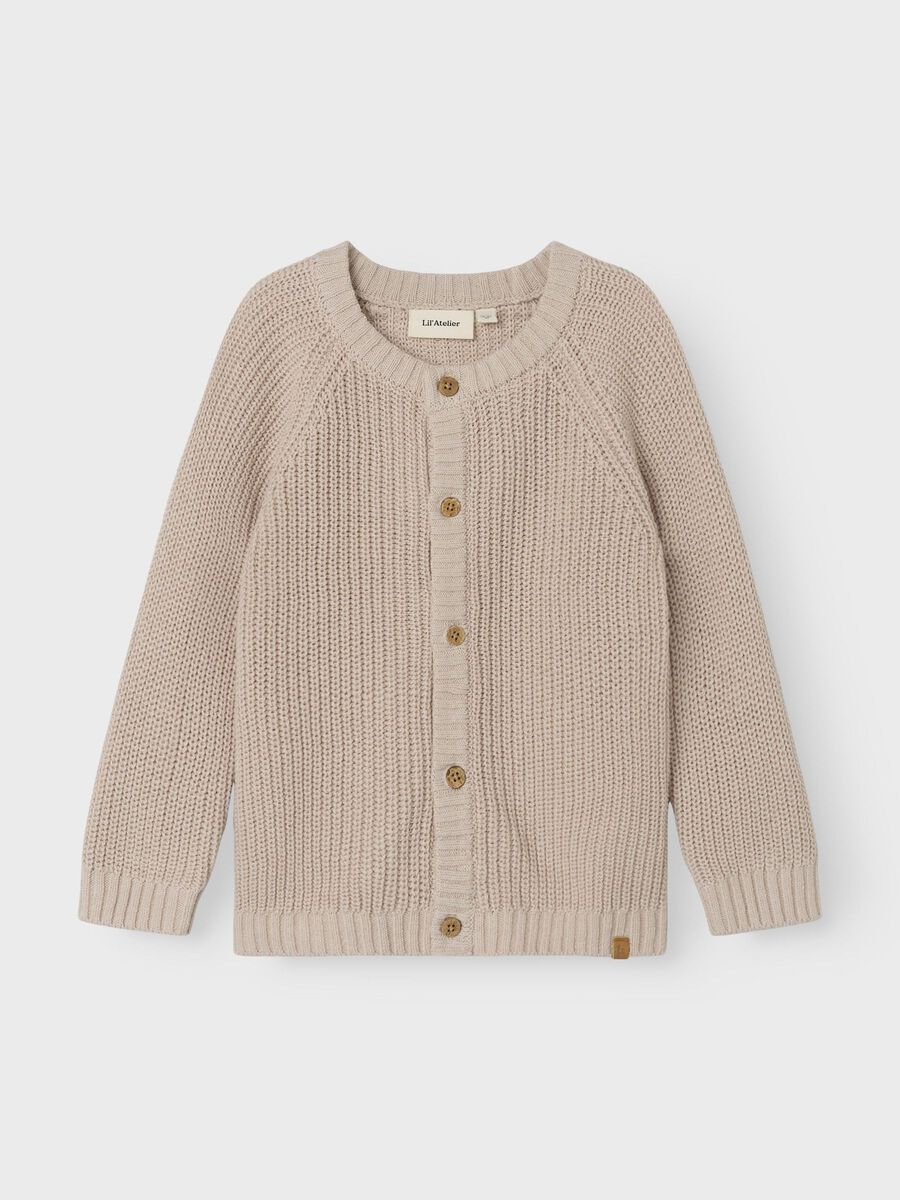 Name it LONG SLEEVED KNITTED CARDIGAN, Gray Morn, highres - 13231613_GrayMorn_003.jpg