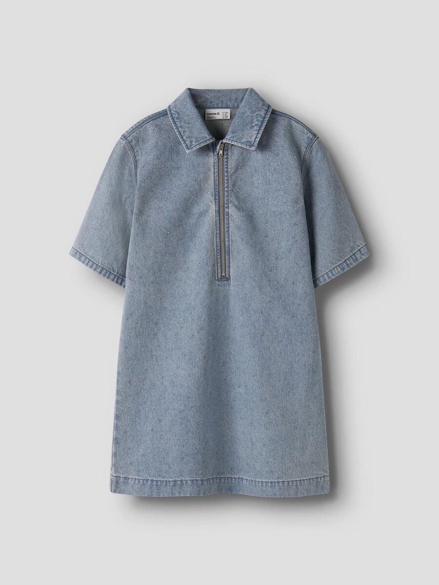 Product carousel image - LOOSE FIT JEANSKLEID, Special Blue Grey Denim | 1