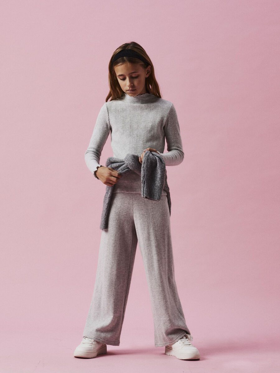 name it SLIM FIT LONG SLEEVED TOP, Light Grey Melange, highres - 13238912_LightGreyMelange_007.jpg