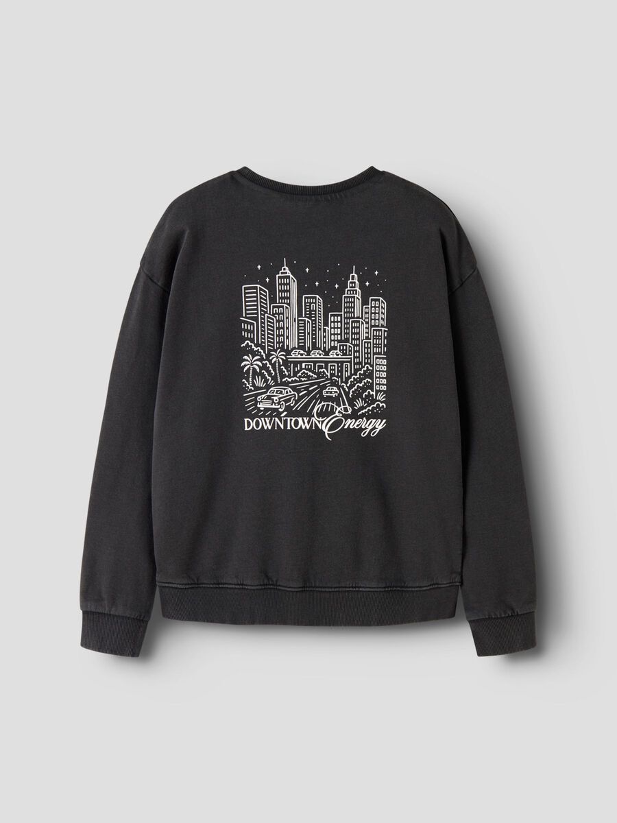 Product carousel image 2 ORGANIC COTTON SWEATSHIRT, Black
