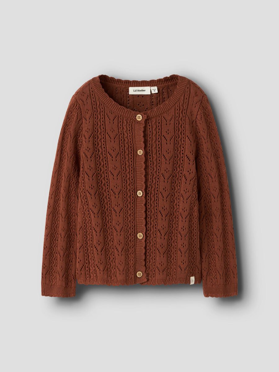 Product carousel image - KNITTED CARDIGAN, Maple Syrup | 1