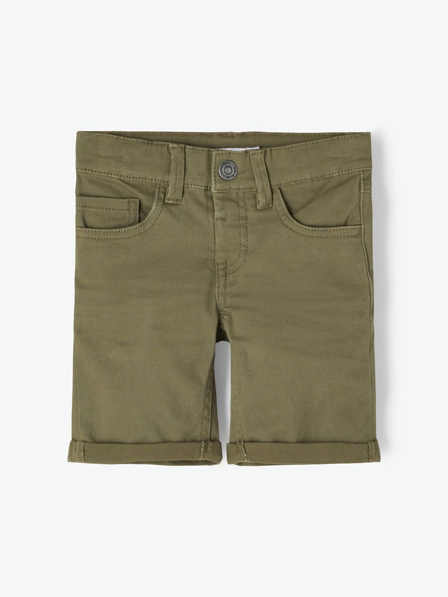 name it SLIM FIT BAUMWOLLTWILL SHORTS, Ivy Green, highres - 13187086_IvyGreen_003.jpg