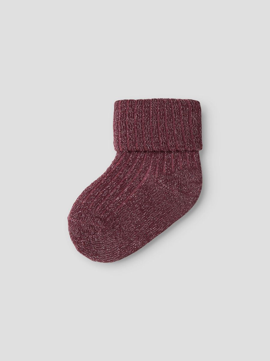 Carousel image 3  3 PACK GLITTER SOCKS, Lilas