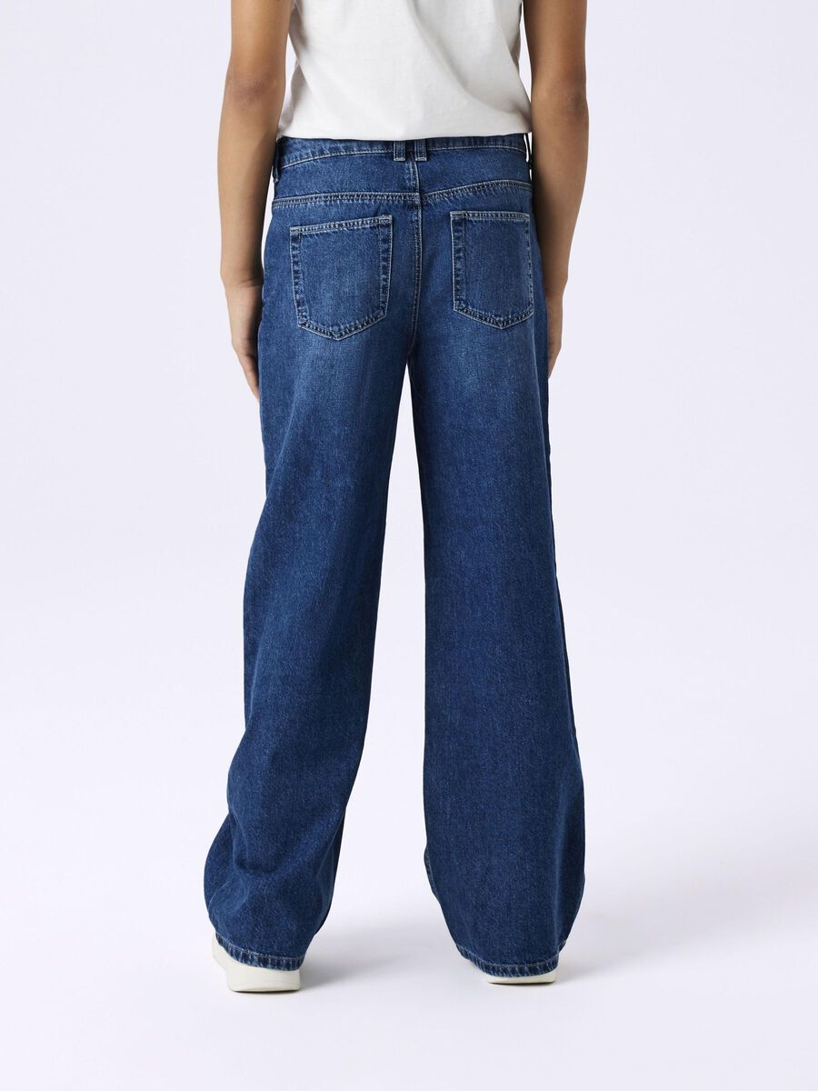 Carousel image 2 WIDE FIT JEANS, Medium Blue Denim