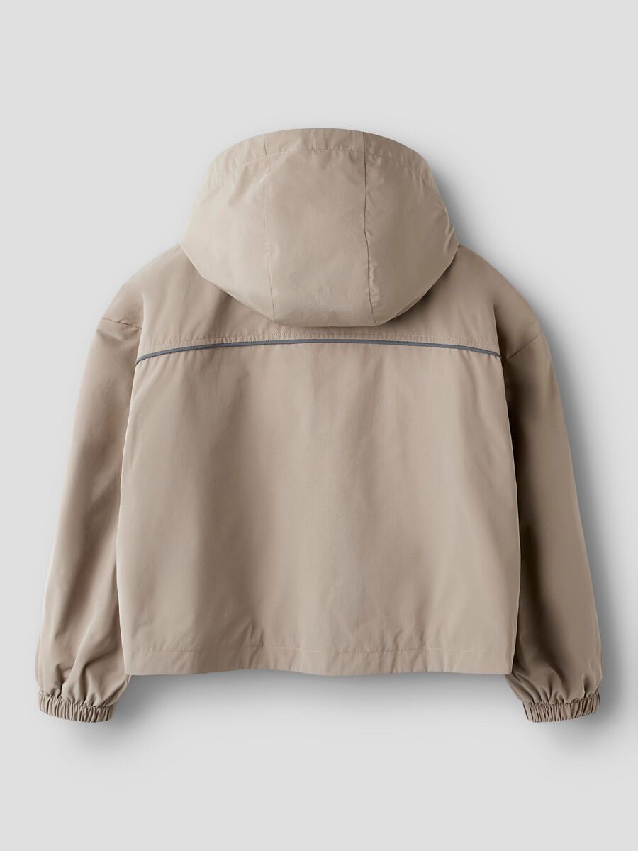 Carousel image - HIGH NECK JACKET, Silver Mink | 4