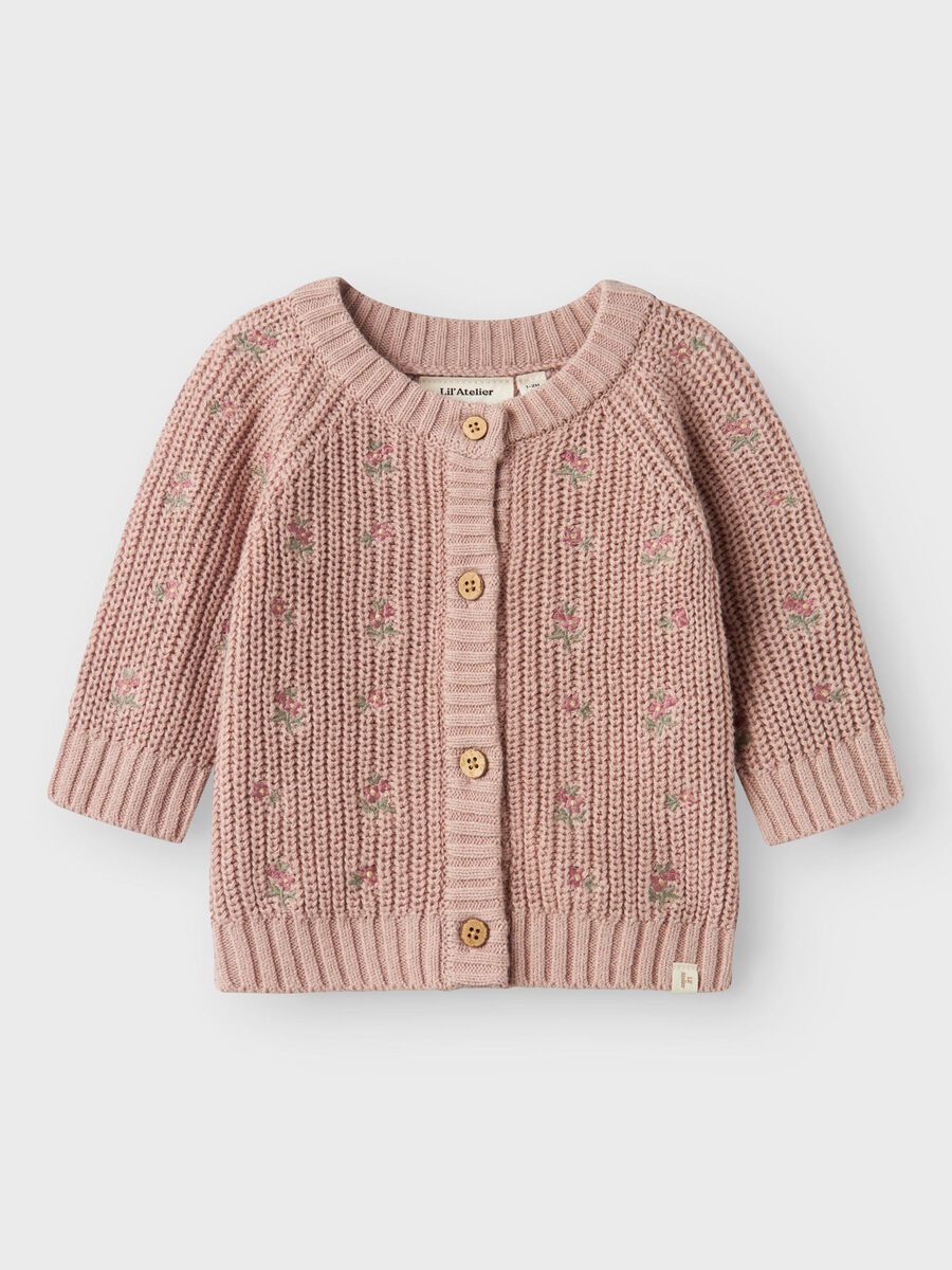 Girls Flat Knit Cardigan Girls Flat Knit Cardigan