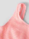 Product image thumbnail - BASIC BADEANZUG, Neon Salmon Rose | 3
