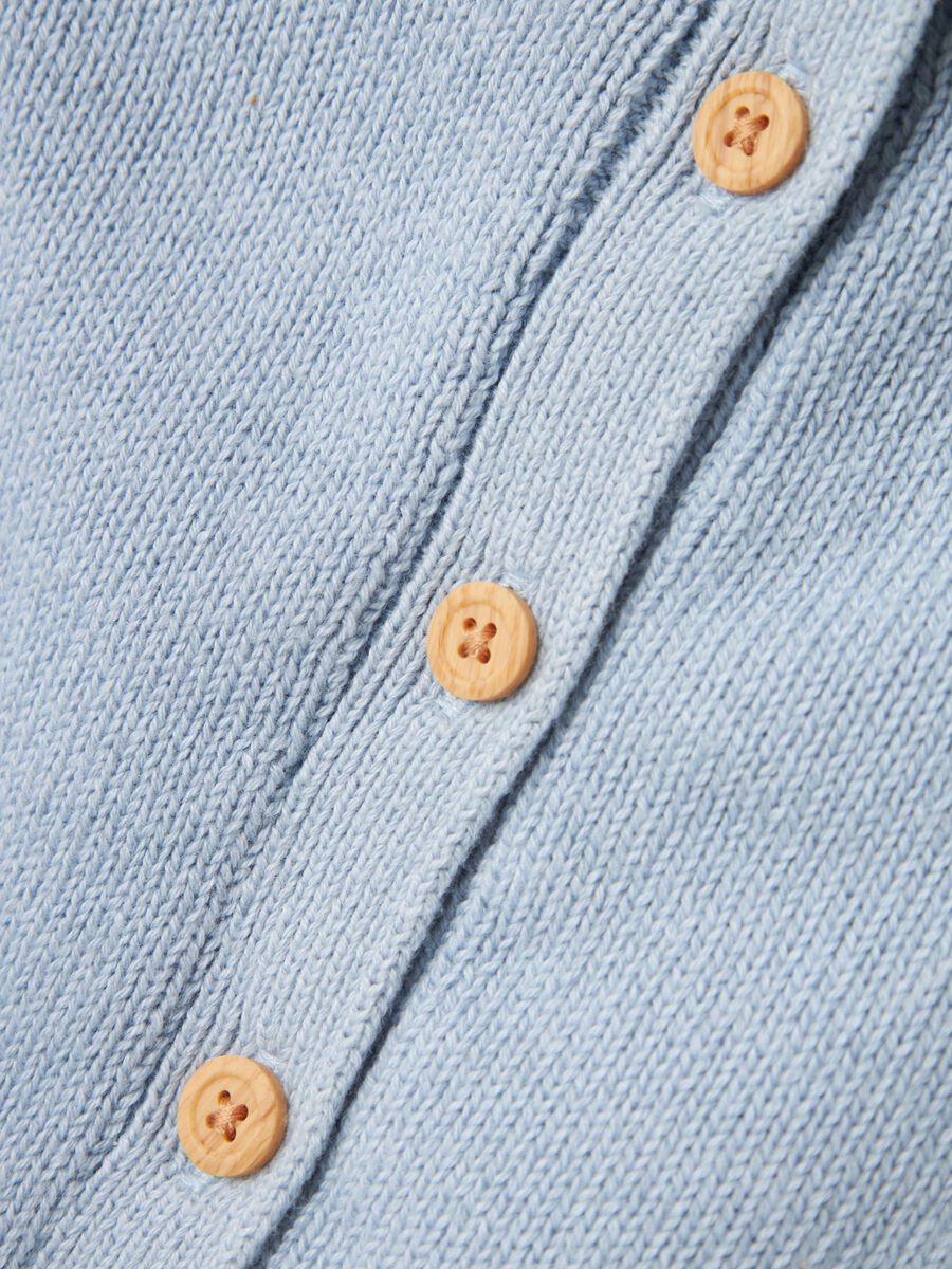 name it ORGANIC COTTON KNITTED CARDIGAN, Subdued Blue, highres - 13237271_SubduedBlue_005.jpg