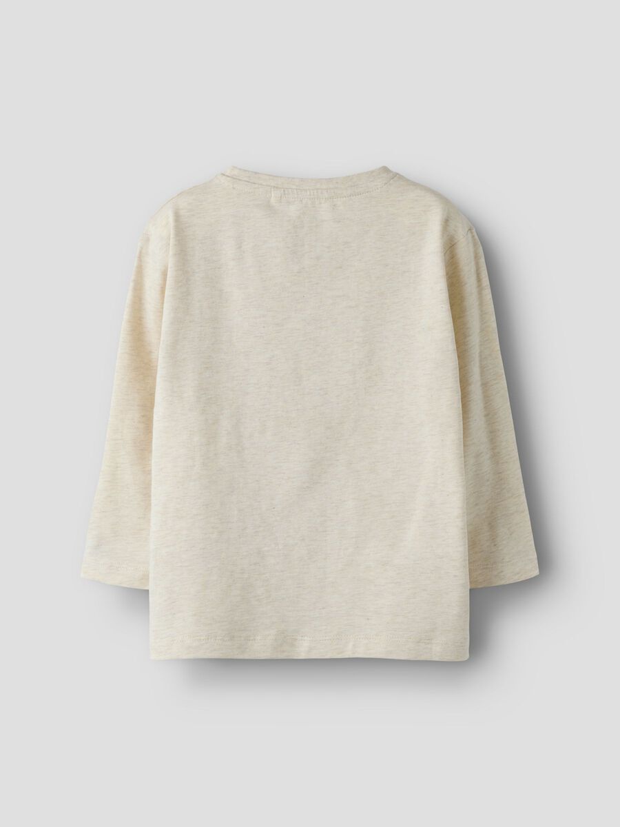 Product carousel image 2 ORGANIC COTTON LONG SLEEVED TOP, Peyote Melange