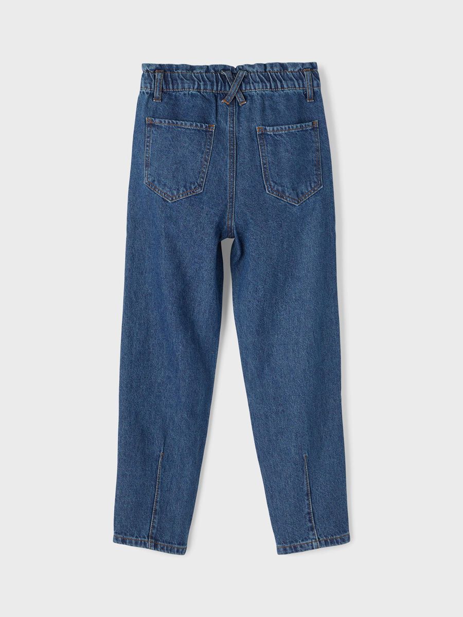 Carousel image 4 HIGH WAISTED JEANS, Dark Blue Denim