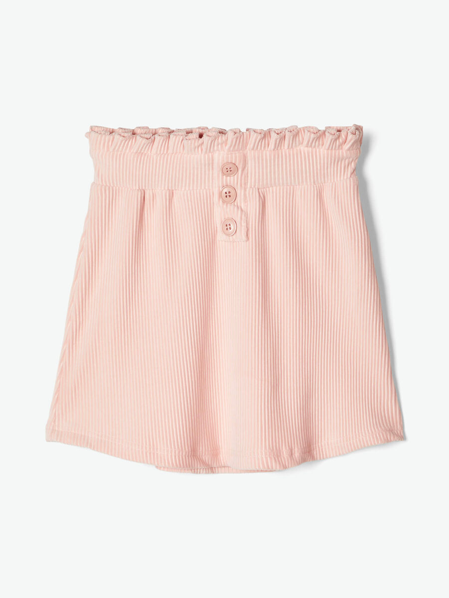 Name it RIBBED MINI SKIRT, Silver Pink, highres - 13171825_SilverPink_003.jpg