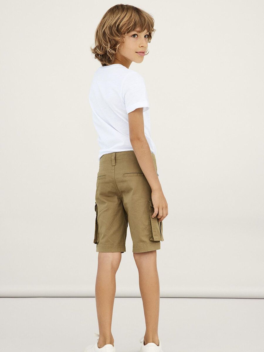 name it REGULAR FIT SHORTS, Kelp, highres - 13198124_Kelp_008.jpg