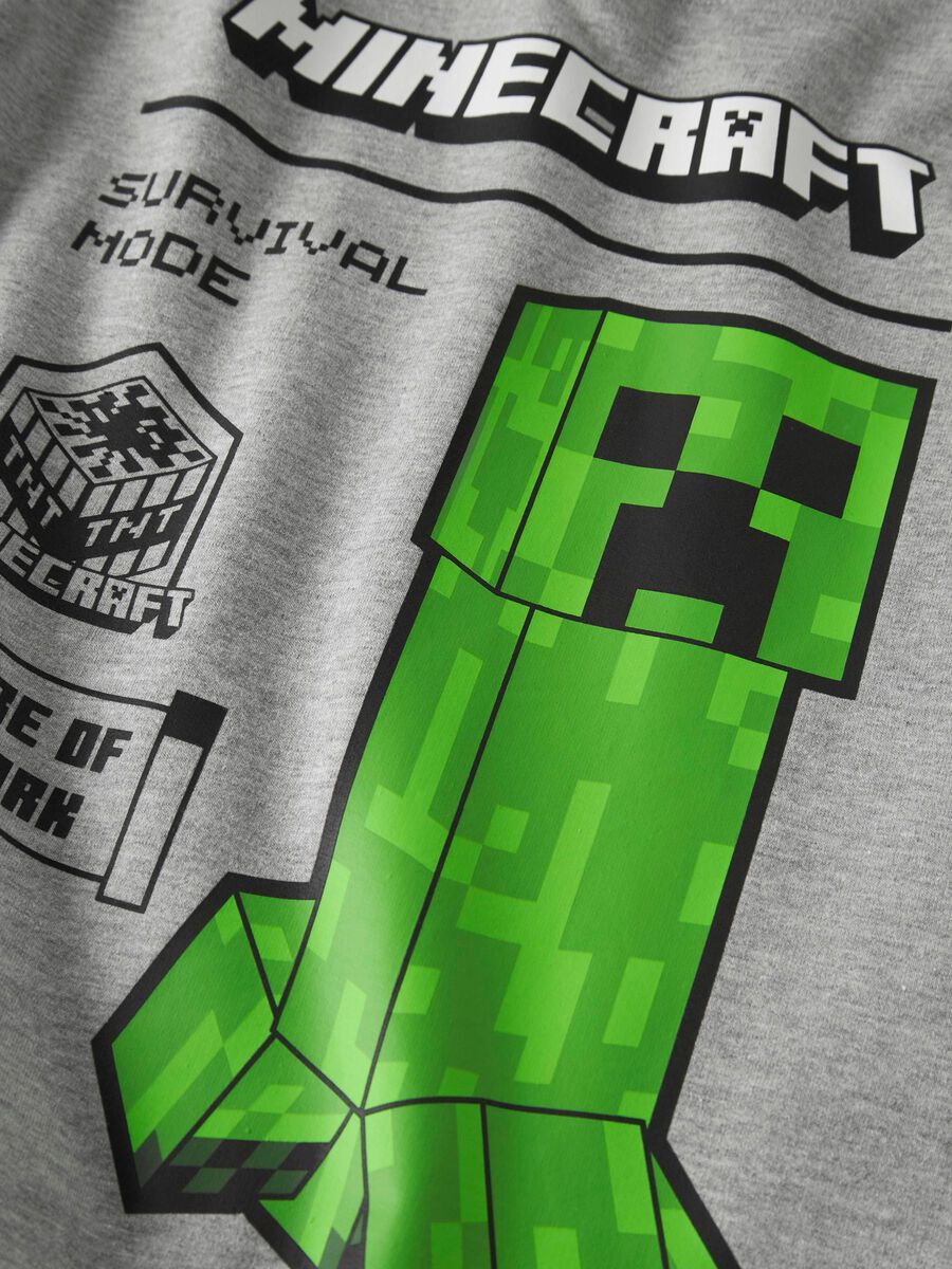 Carousel image 3 MINECRAFT HOODIE SWEATSHIRT, Grey Melange