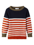 Name it STRIPED KNITTED PULLOVER, Rooibos Tea, highres - 13207117_RooibosTea_001.jpg