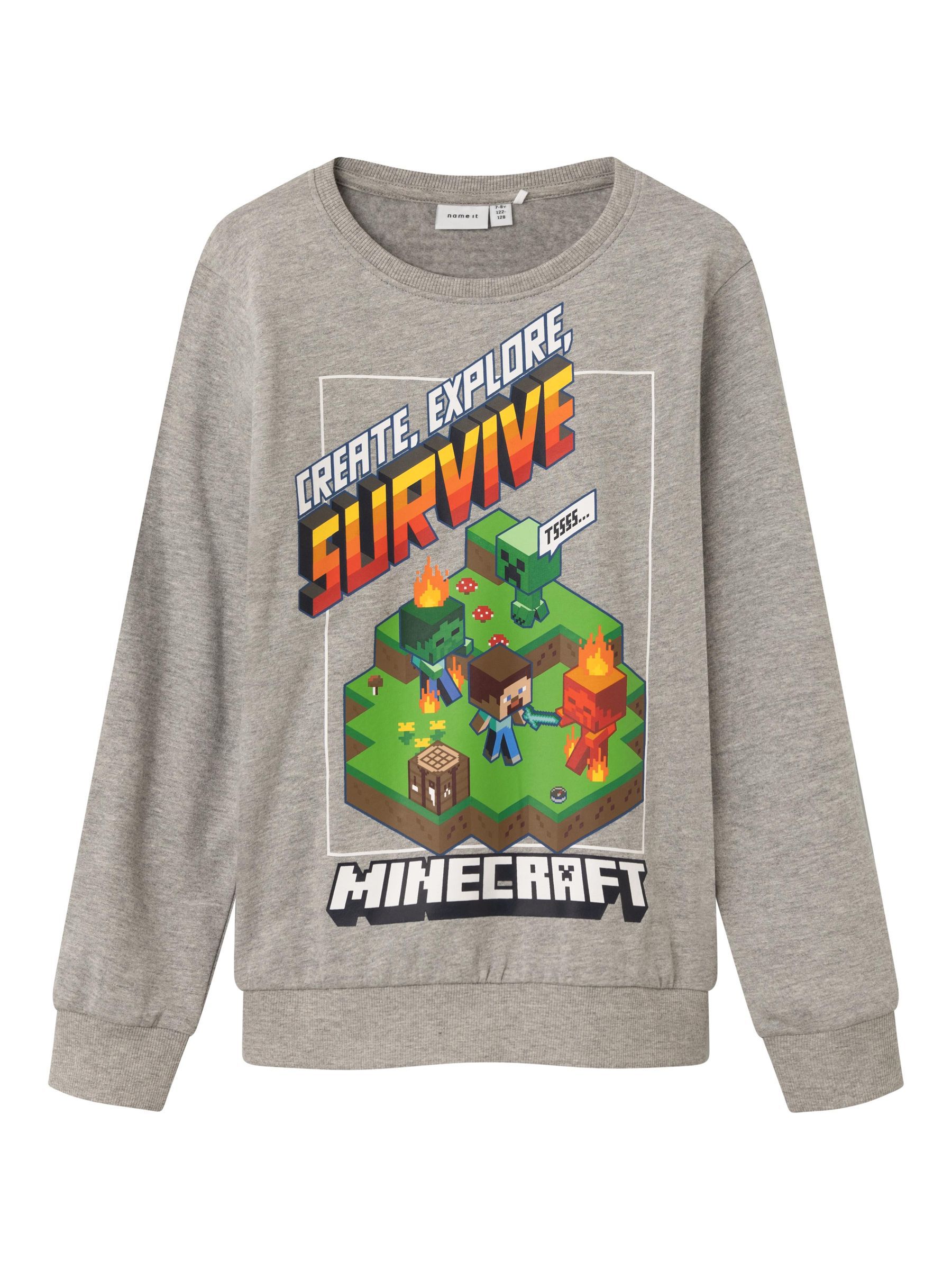 MINECRAFT SWEATSHIRT Boys Grey NAME IT France