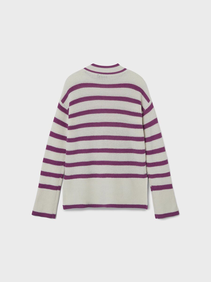 Name it STRIPED KNITTED PULLOVER, Cattleya Orchid, highres - 13221954_CattleyaOrchid_1061488_002.jpg
