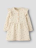 Product image thumbnail - PRINTED LONG SLEEVED DRESS, Almond Milk | 1