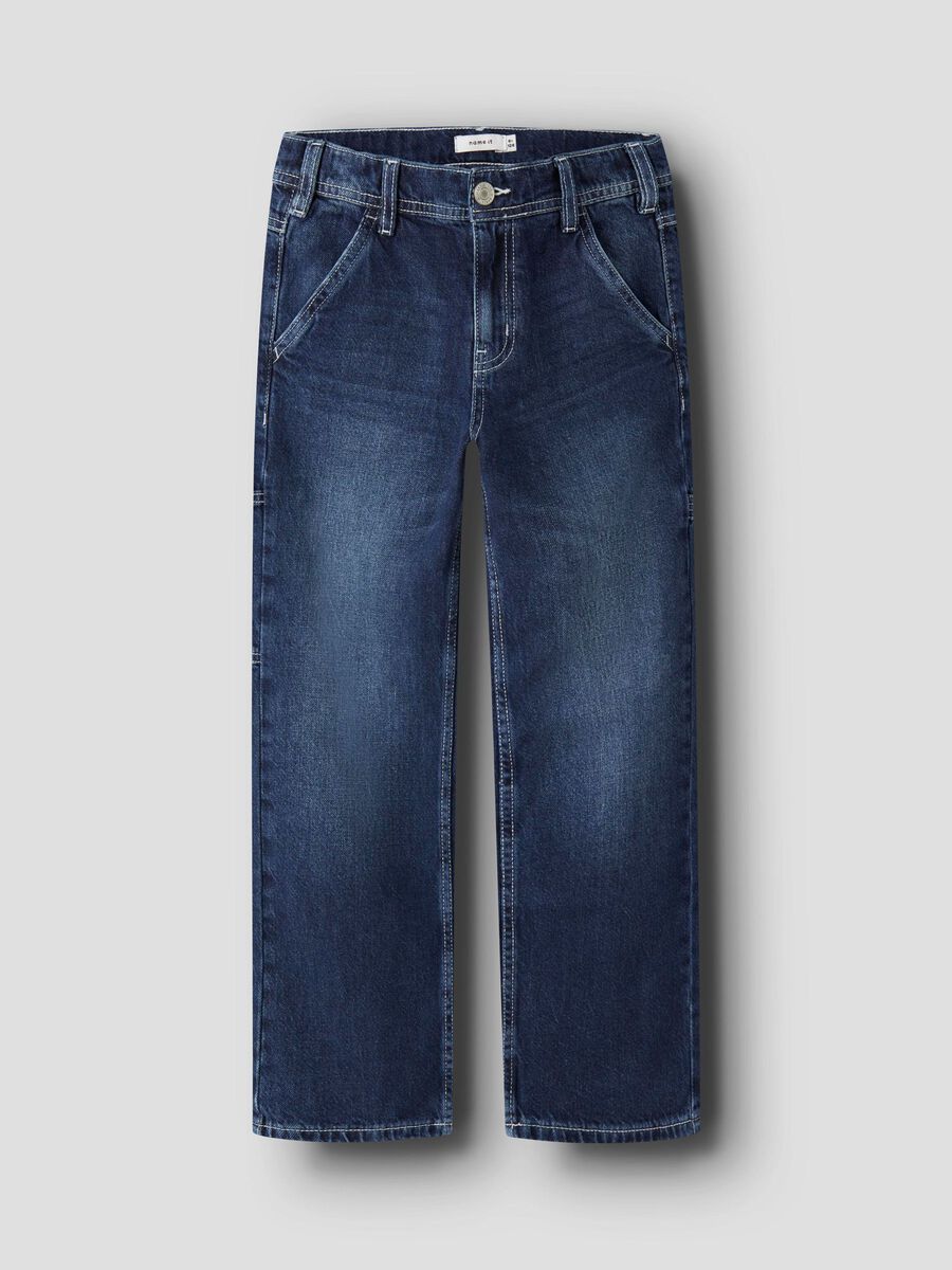 name it STRAIGHT LEG JEANS, Dark Blue Denim, highres - 13249145_DarkBlueDenim_1225465_003.jpg