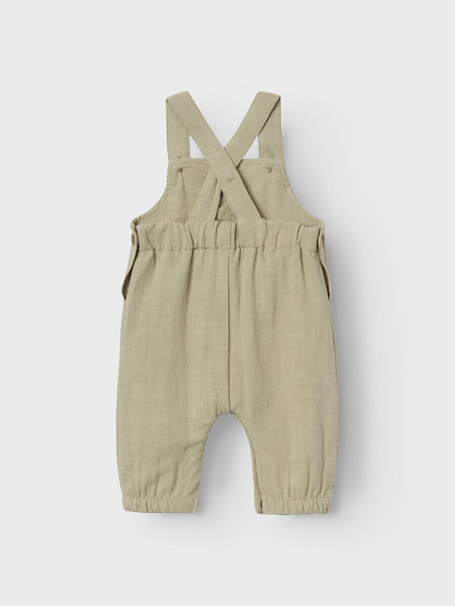 Carousel image - LOOSE FIT OVERALLS, Moss Gray | 2