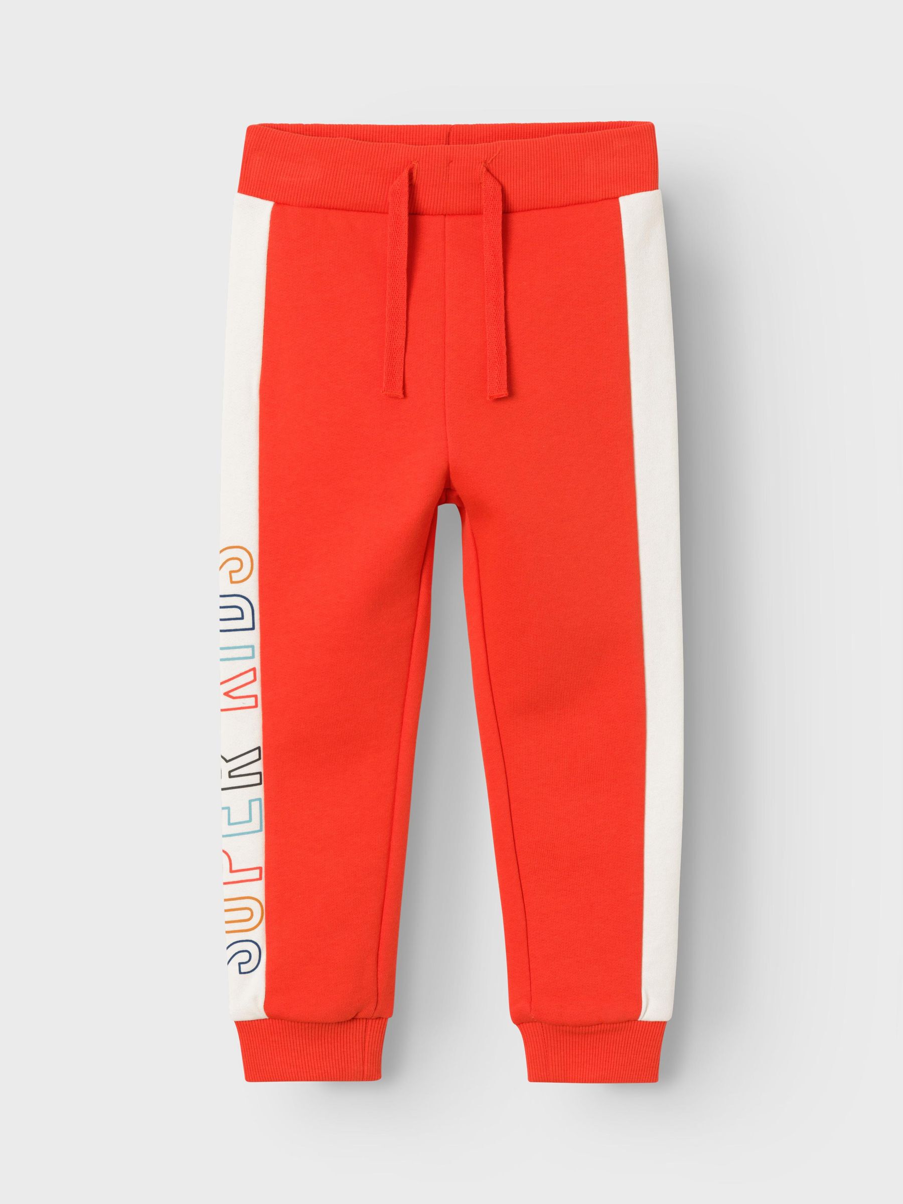 Orange top sweatpants boys