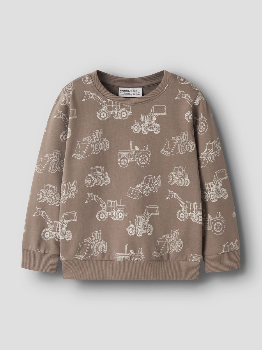 Product carousel image - PRINTED SWEATSHIRT, Fossil | 1