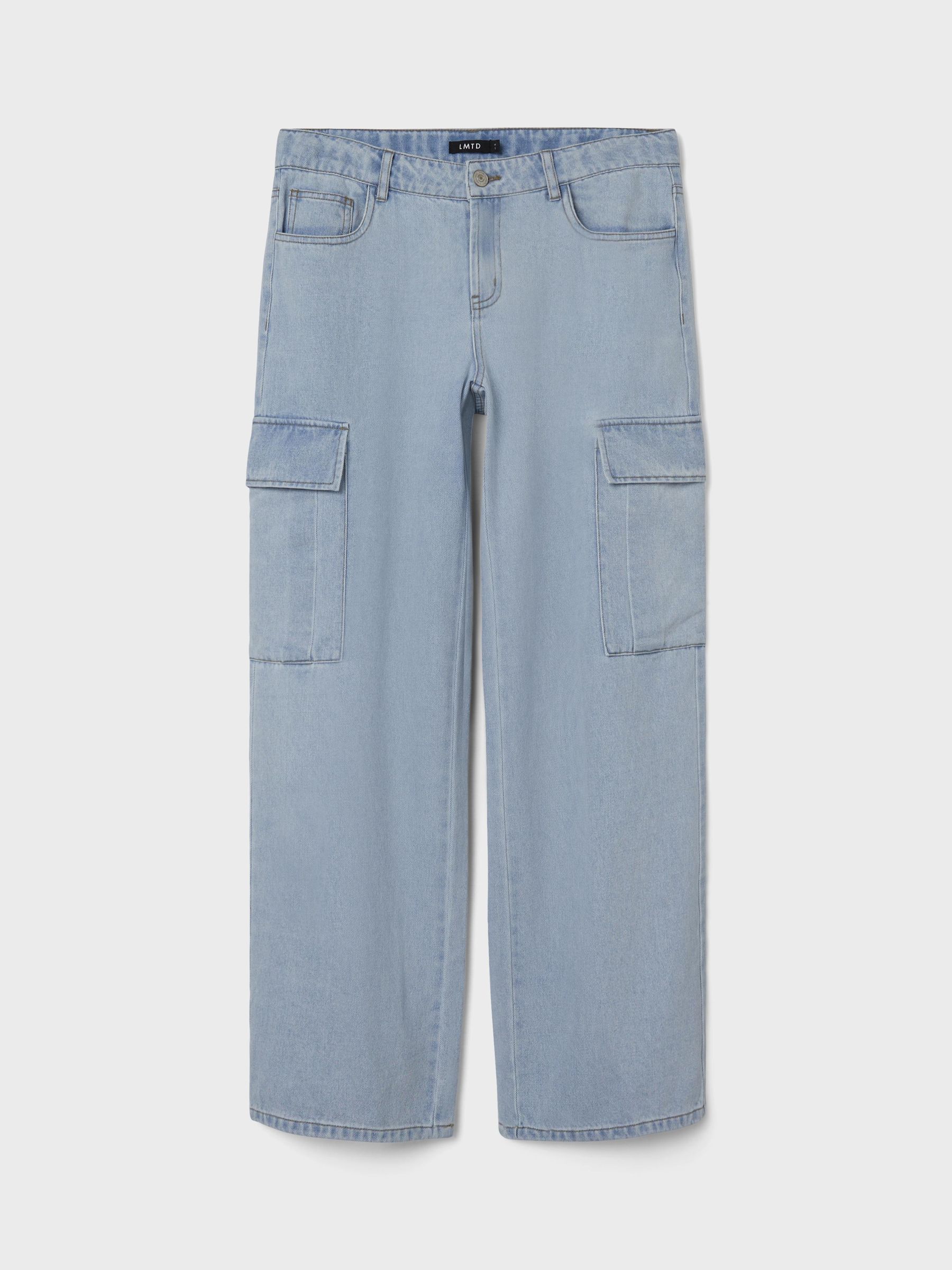 BLANKNYC High Rise Straight Cargo Jeans in Call My Name | Bloomingdale's