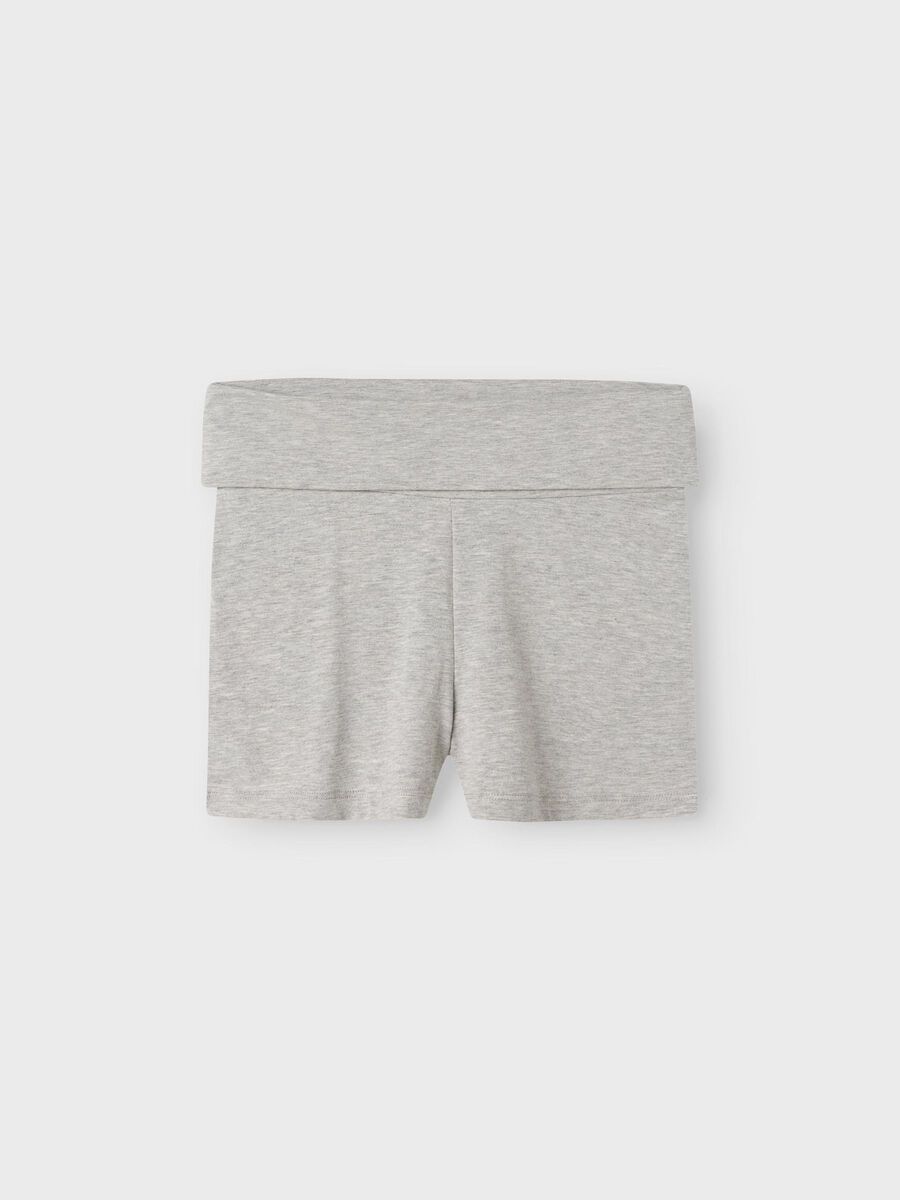 name it SLIM FIT BIKE SHORTS, Light Grey Melange, highres - 13243604_LightGreyMelange_003.jpg