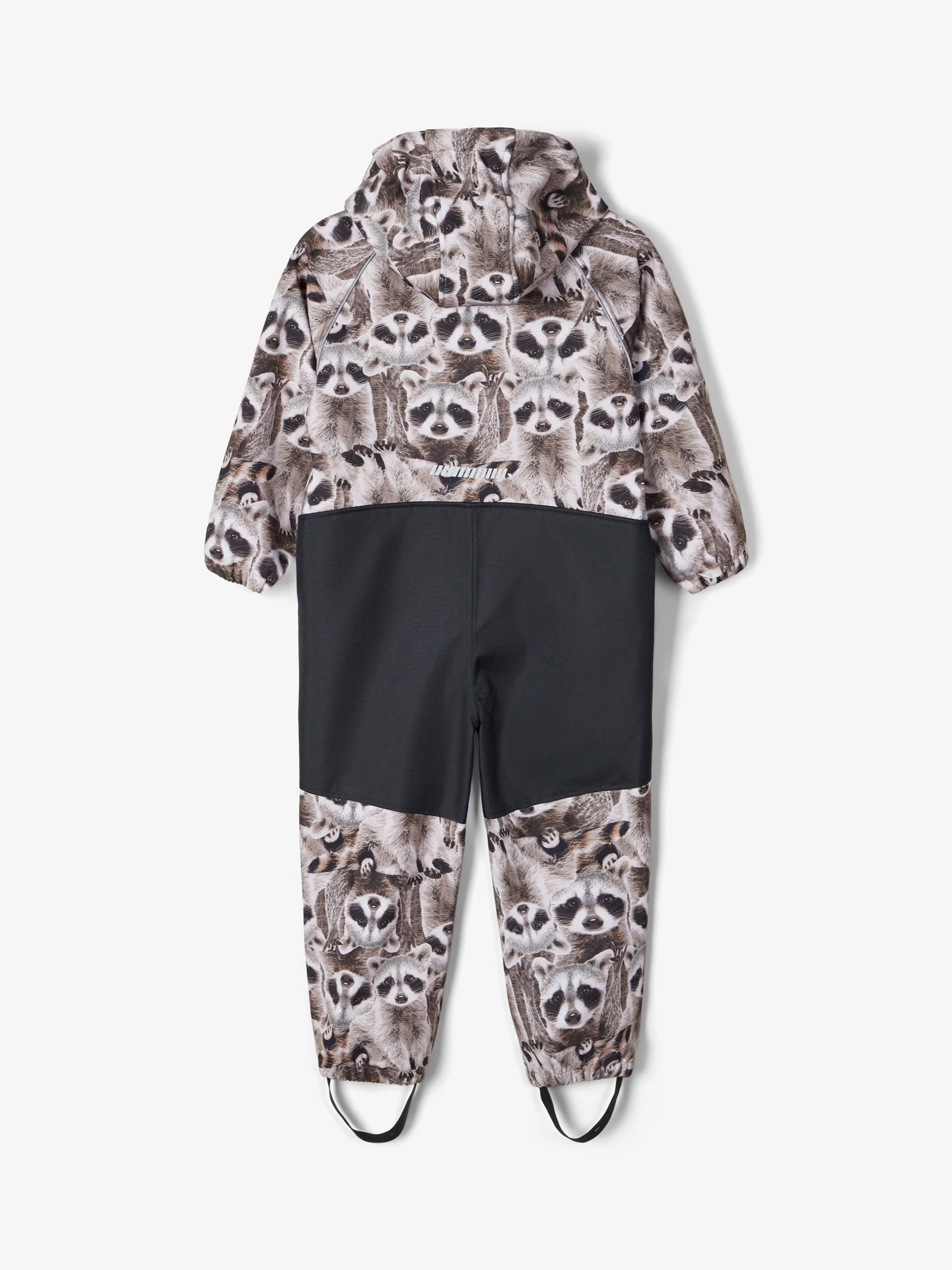 RACOON PRINT SOFTSHELL SUIT Toddler Boys Grey NAME IT Spain