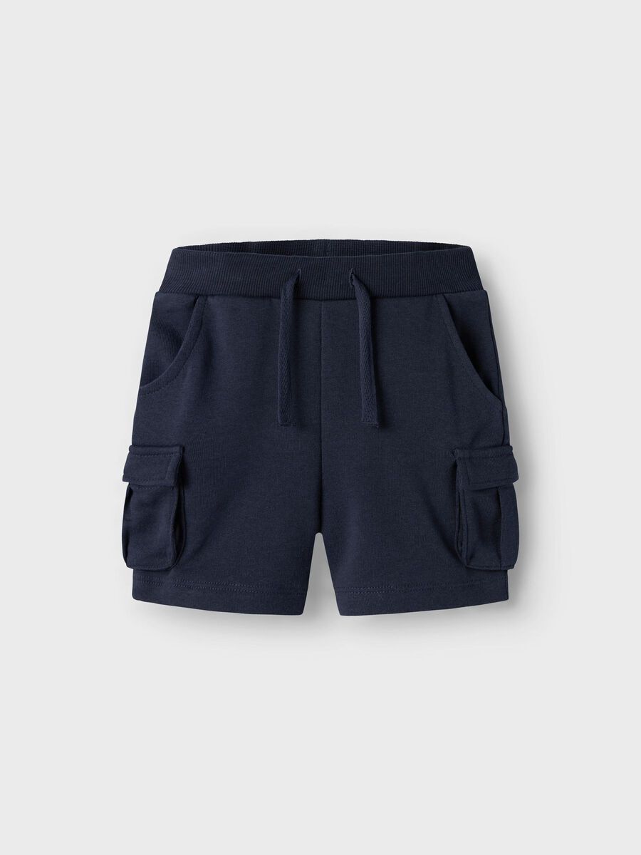 name it COUPE CLASSIQUE SHORTS EN MOLLETON, Dark Sapphire, highres - 13240417_DarkSapphire_003.jpg