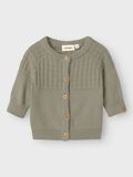 Product image thumbnail - LÅNGÄRMAD STICKAD KOFTA, Forest Fog | 1