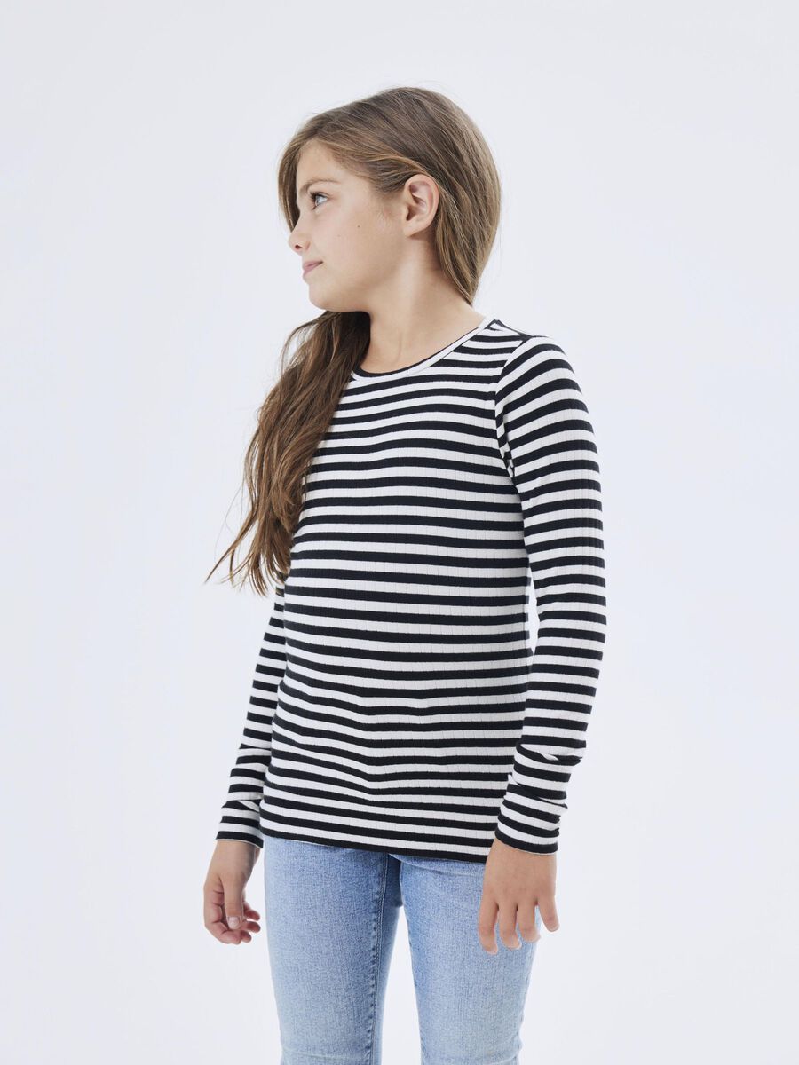 Name it RIB KNIT T-SHIRT, Black, highres - 13221091_Black_1101356_007.jpg